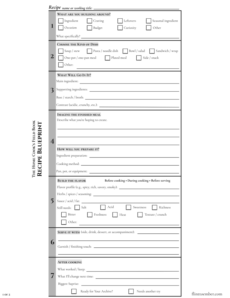 cook book blueprint