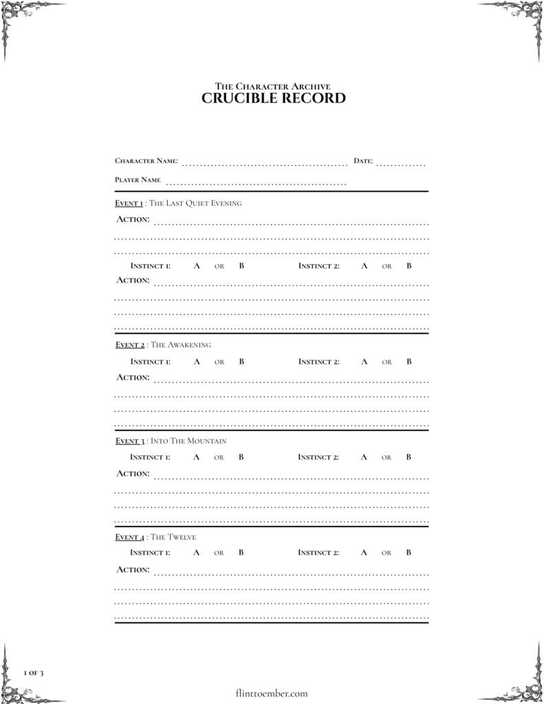the archive crucible record